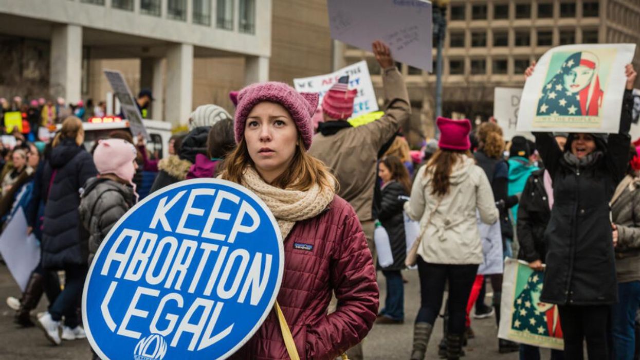 Abortion-rights protesters in Washington, D.C.