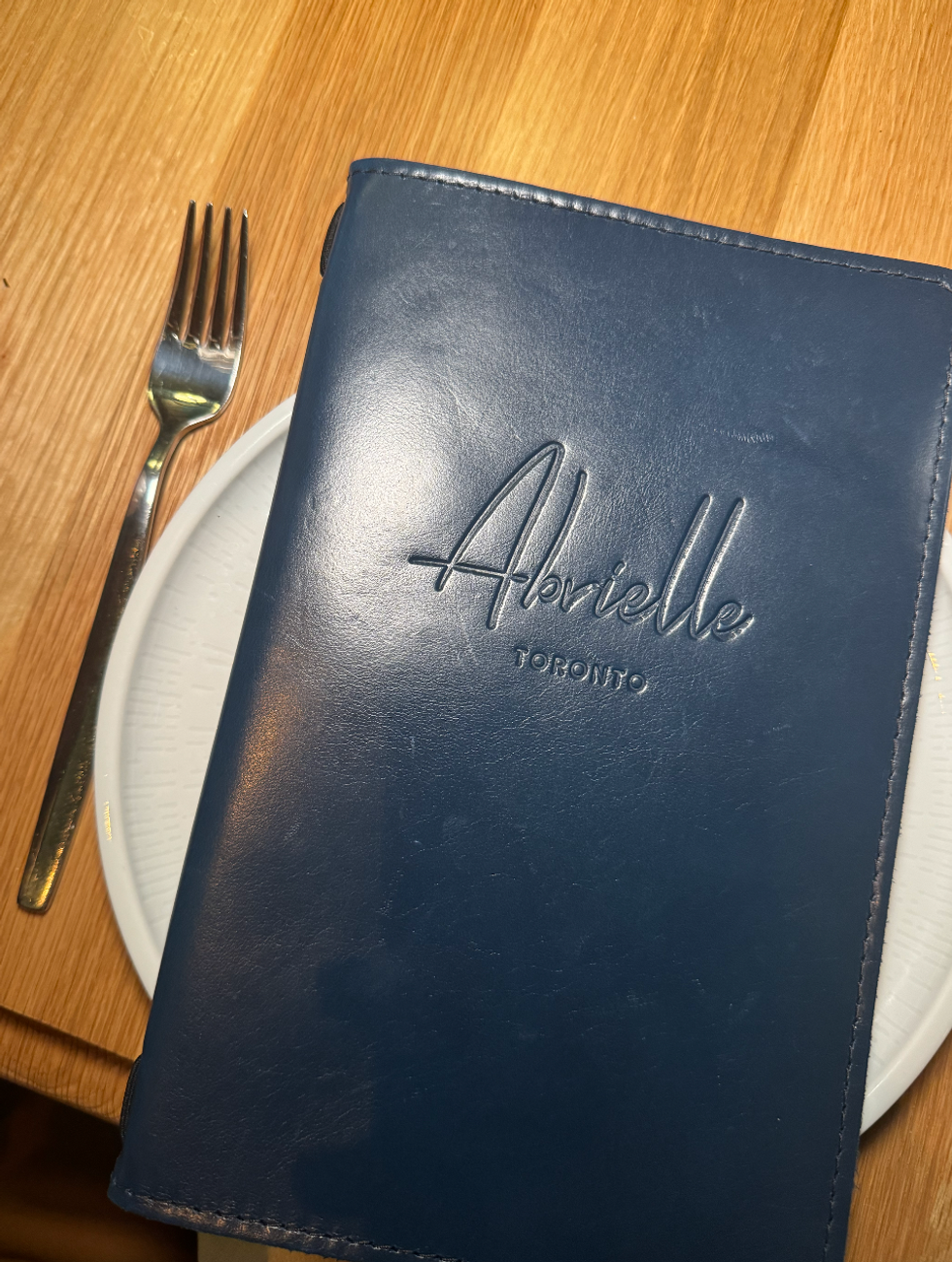 Abrielle menu.