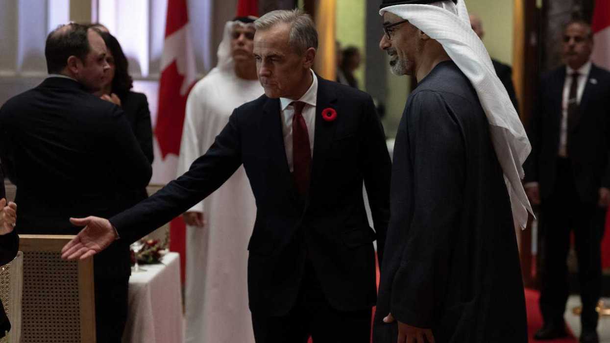 Abu Dhabi crown prince in Ottawa today