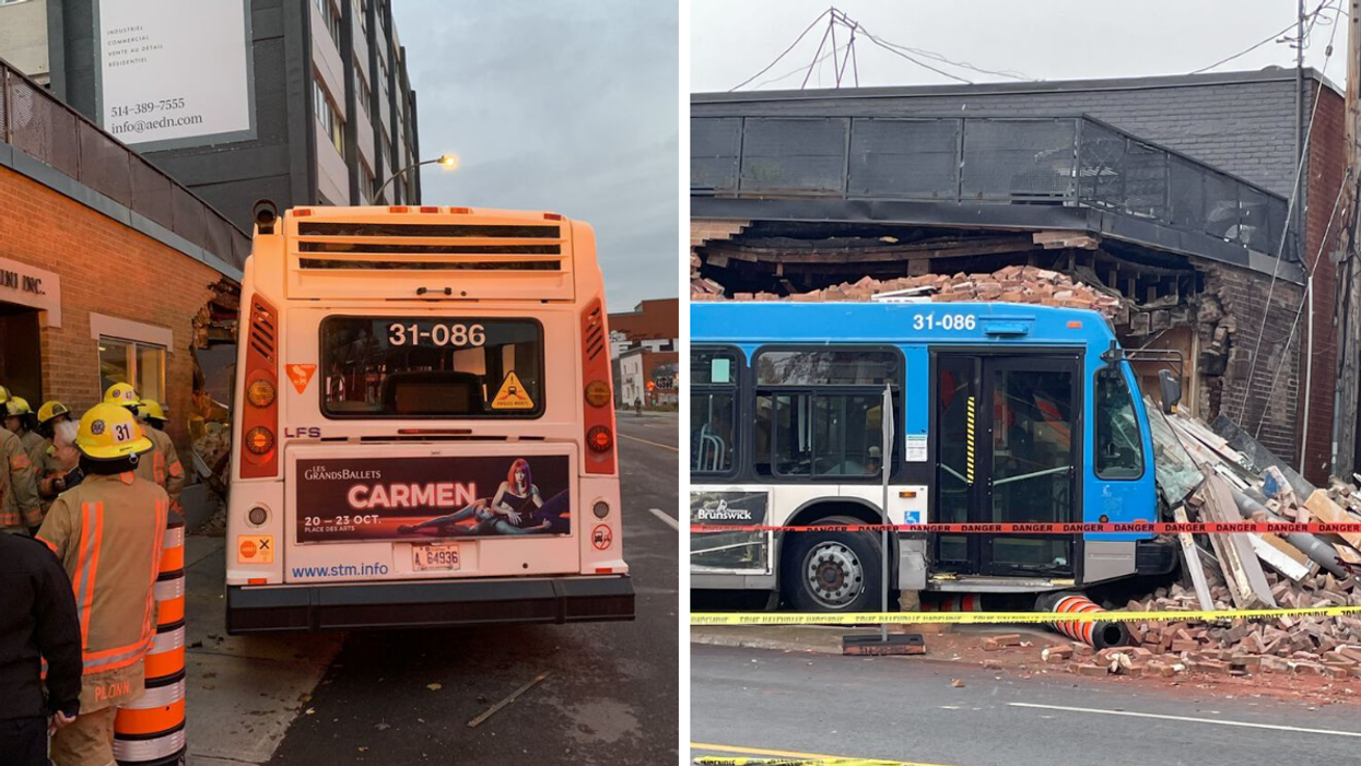 Accident d'autobus à Montréal, octobre 2022.