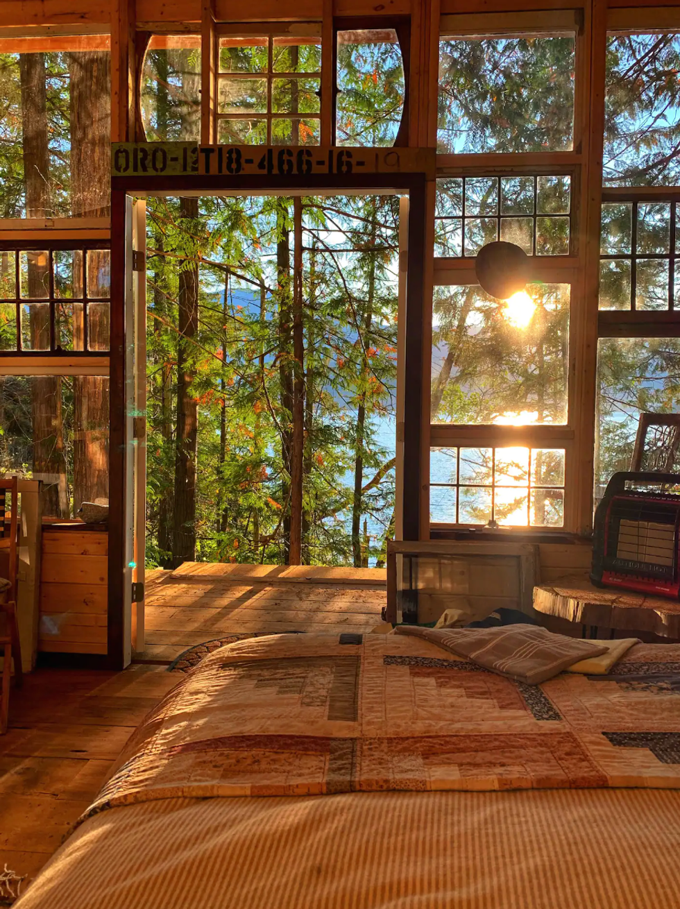 Accommodations on the island.