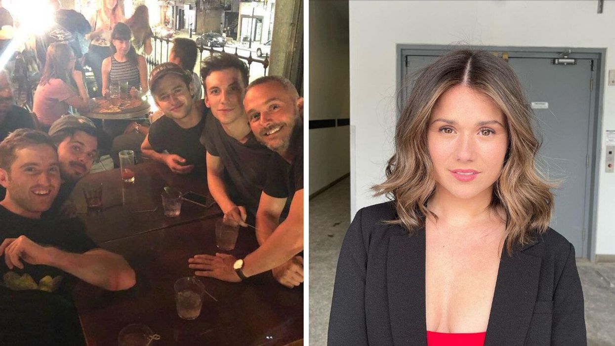 Acteurs de la séries Tactik. Droite : Frédérique Dufort de Tactik.