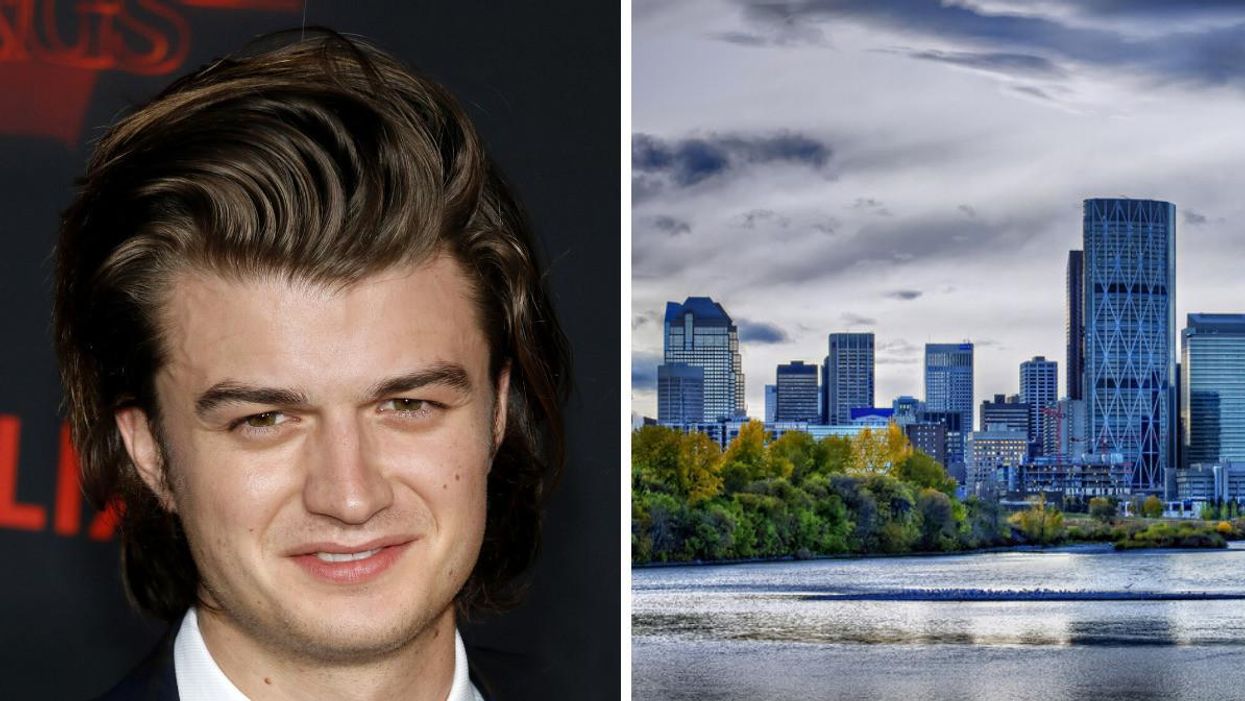 Actor Joe Keery. Right: Calgary.