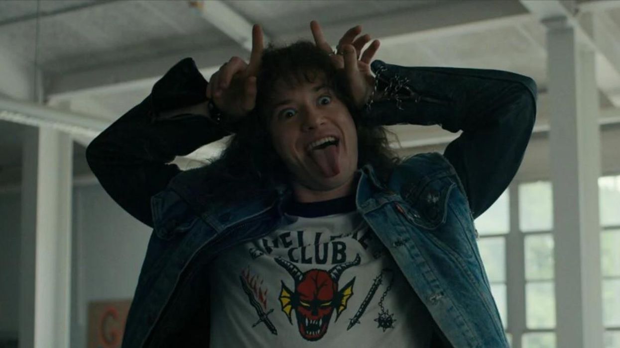 Actor Joseph Quinn playing Eddie Munson in 'Stranger Things'.