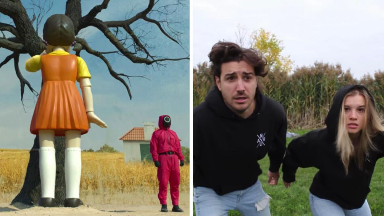 Adamo et Claudie d'OD ont fait une parodie de Squid Game et c'est parfaitement niaiseux
