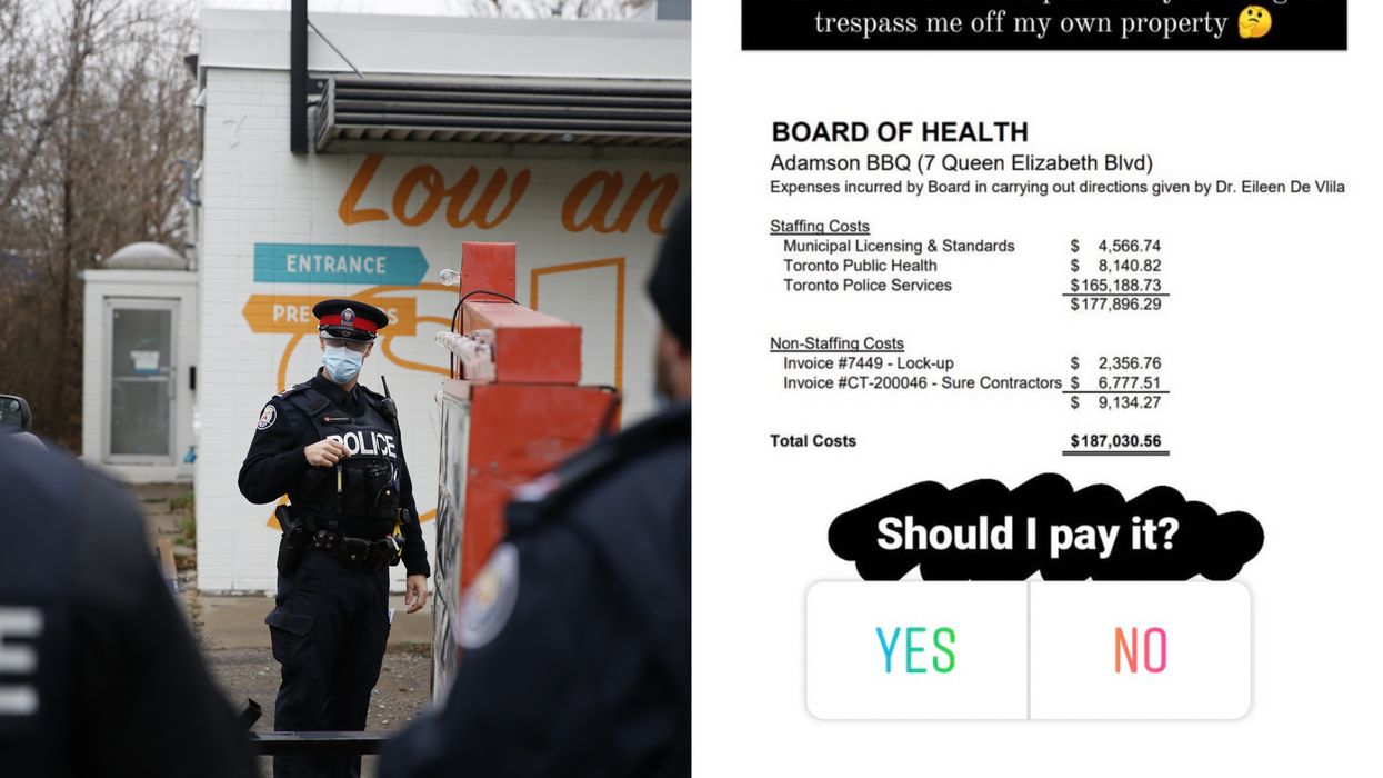 Adamson BBQ Got Sent A Massive Bill From Toronto After It Reopened