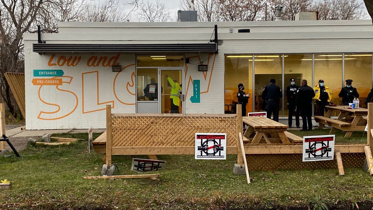 Adamson BBQ Is Blocked Off & Anyone Who Steps Foot On The Property Could Be Charged