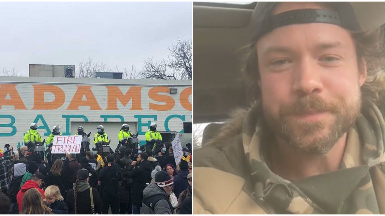 Adamson BBQ Owner Filmed At An Anti-Lockdown Protest Telling Other Businesses To Open