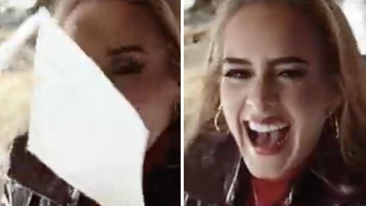 Adele's 'Easy On Me' Bloopers Reel Just Dropped & It's As Hilarious As You'd Expect (VIDEO)