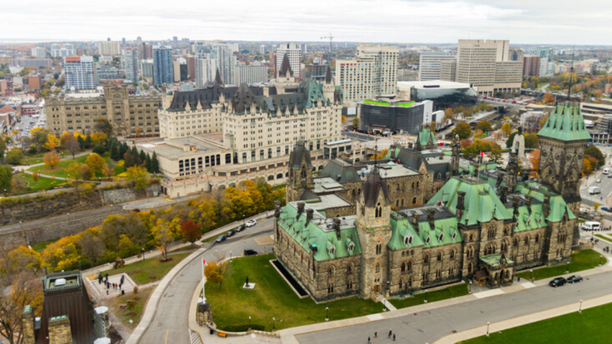 Aerial view of Ottawa.