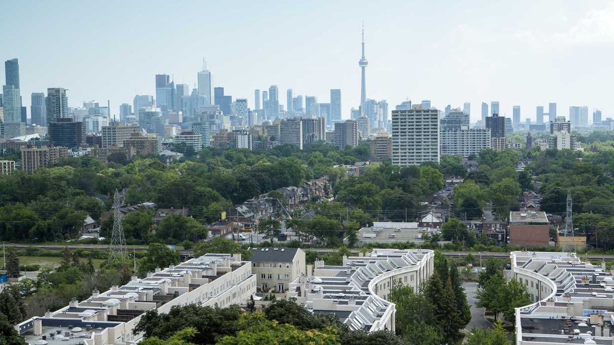 Aerial view of Toronto.