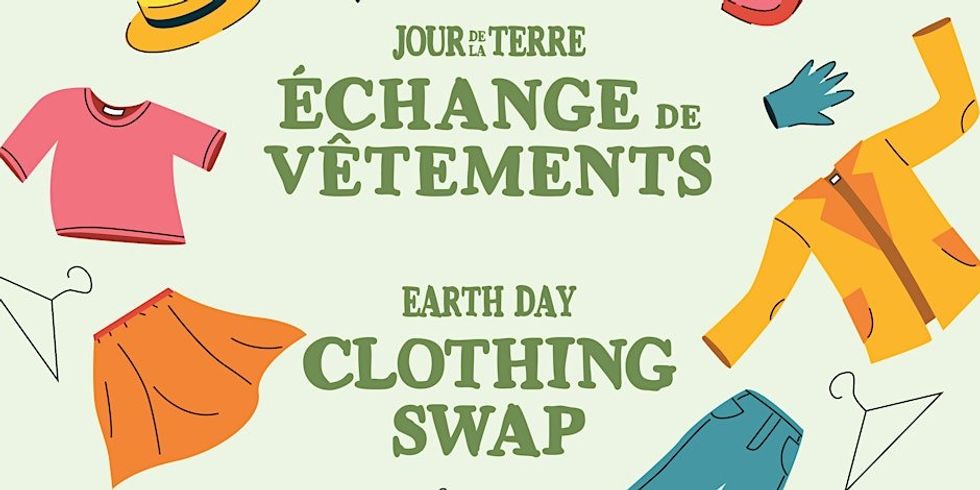 Affiche de l'\u00e9change de v\u00eatements de la Biblioth\u00e8que de Westmount.