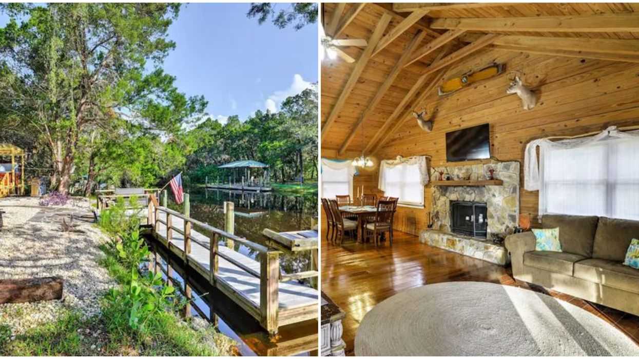 Affordable Florida Airbnb Rental Cabin With Riverside Hot Tub Is A Perfect Nature Getaway