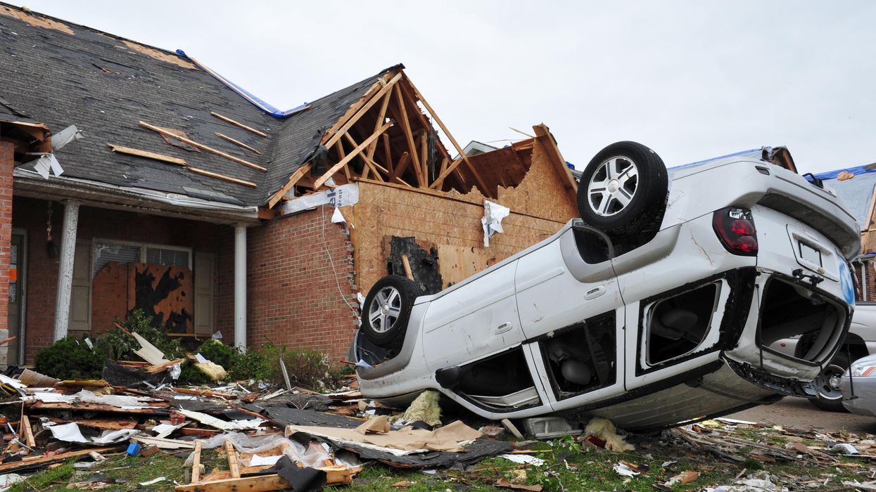 Aftermath of a tornado.