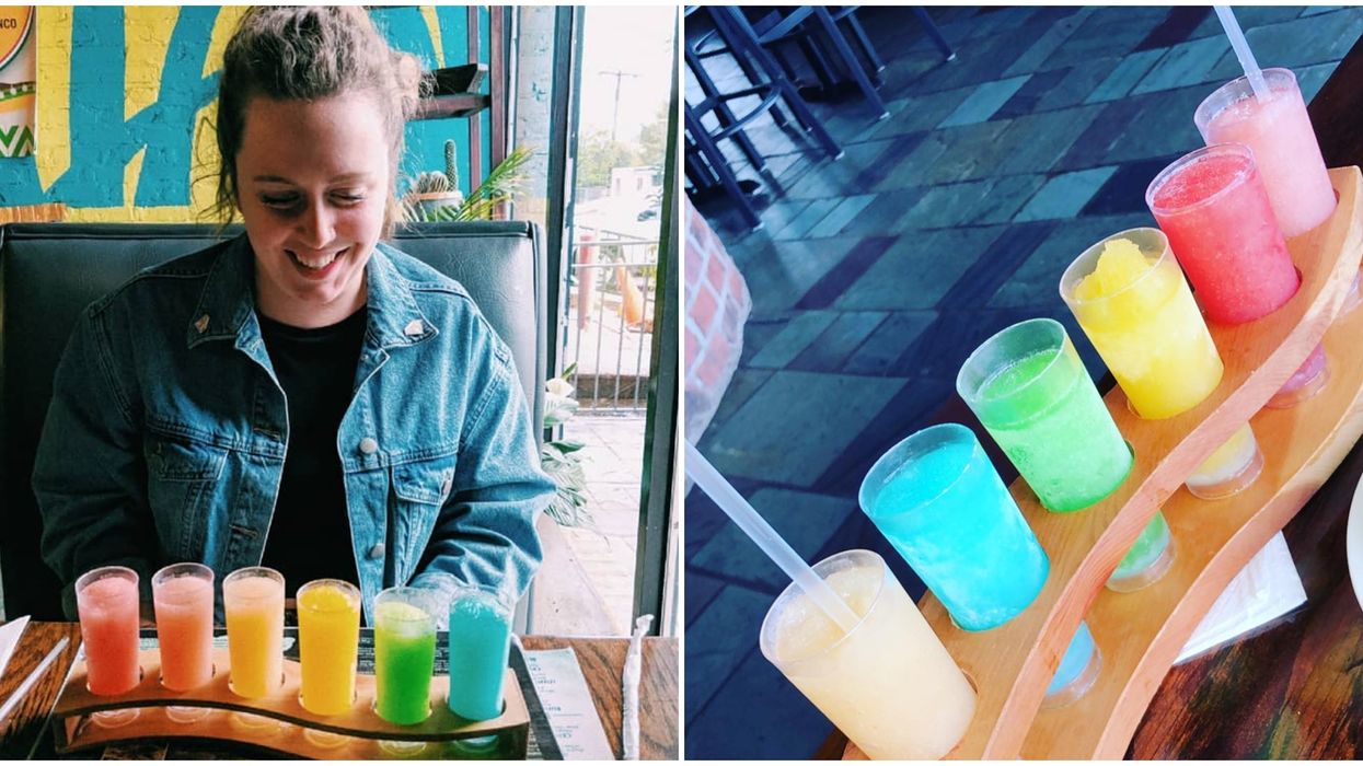 Agavos Cocina And Tequila Memphis Restaurant Has Fruity Flights Of Rainbow Margaritas