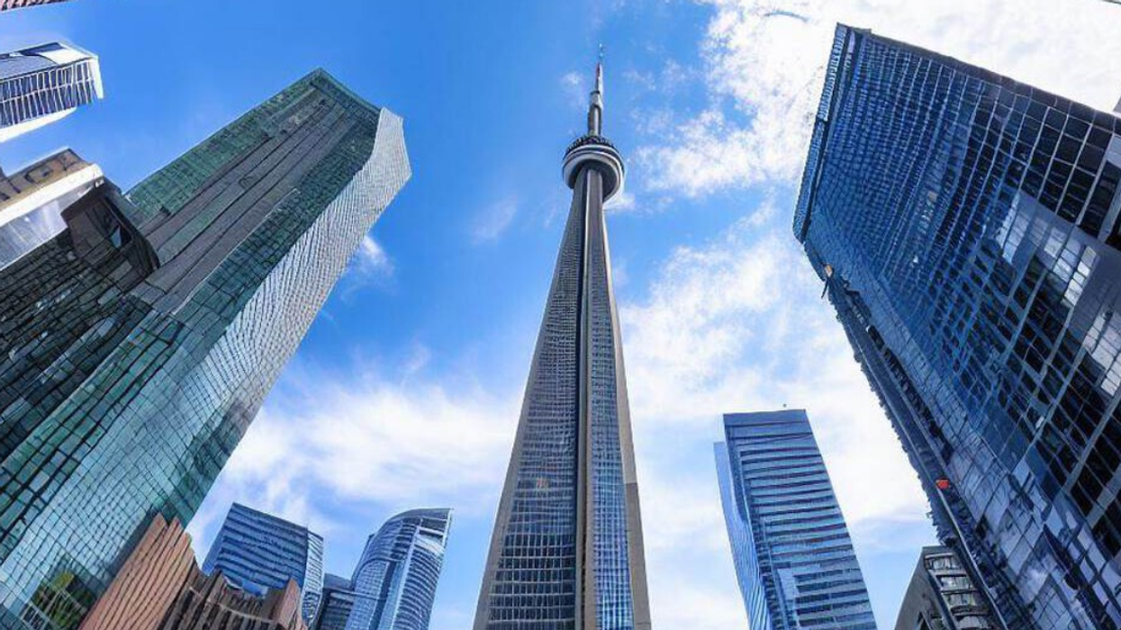 AI's interpretation of Toronto's financial district (representational image).
