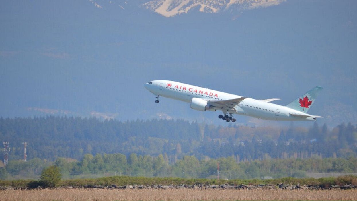 Air Canada flight from Vancouver.