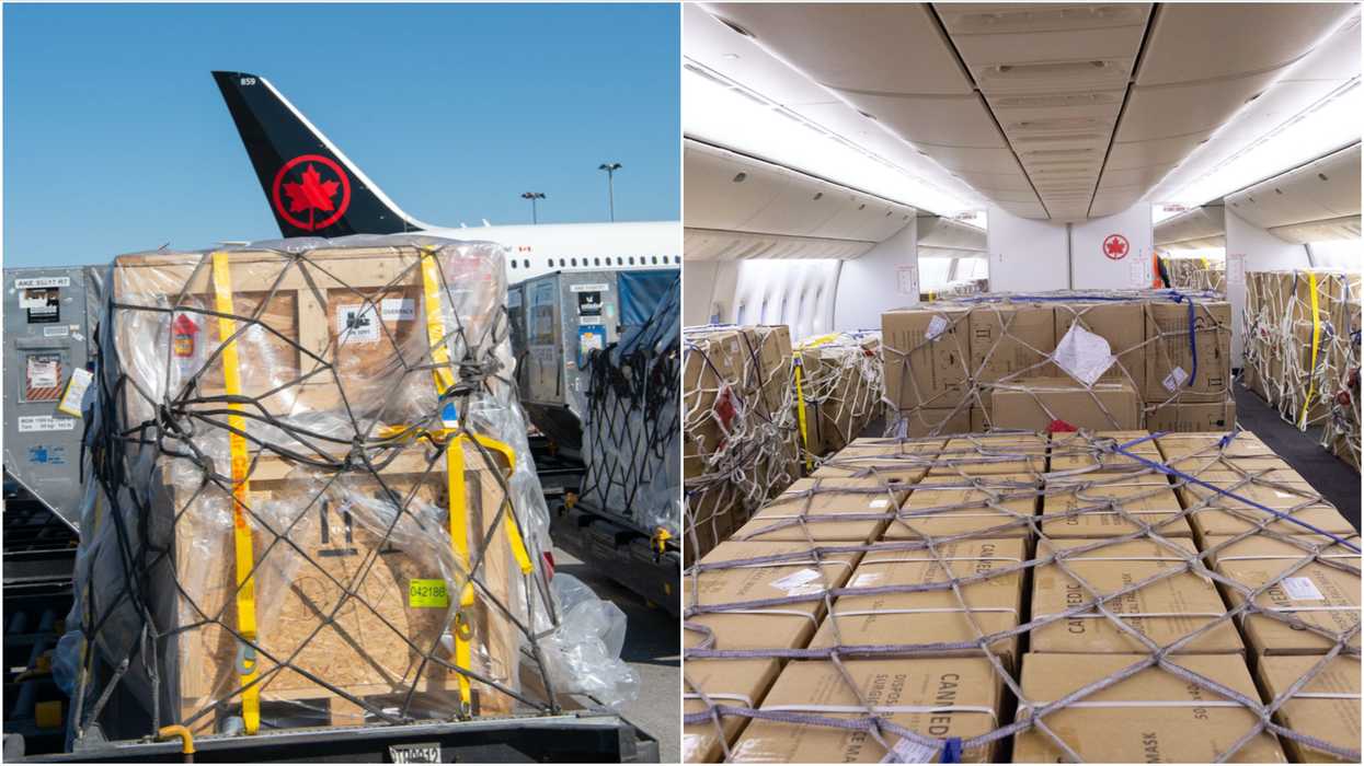 Air Canada Is Still Transporting Medical Supplies & The Planes Look So Different