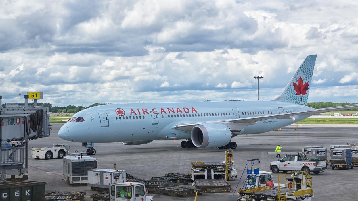 Air Canada plane at Montreal-Pierre Elliott Trudeau International Airport.