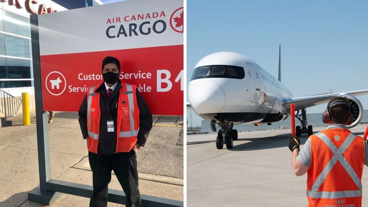 Air Canada ramp agents.