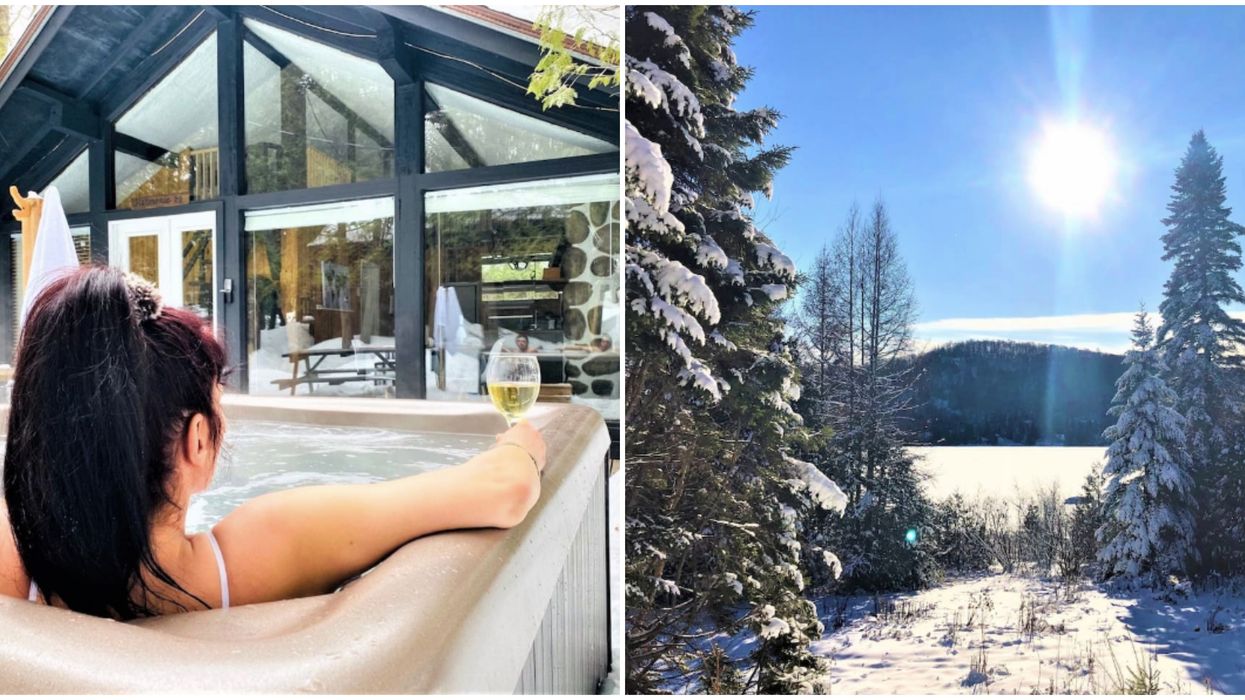Airbnb à 1h10 de Montréal avec spa privé à louer cet hiver