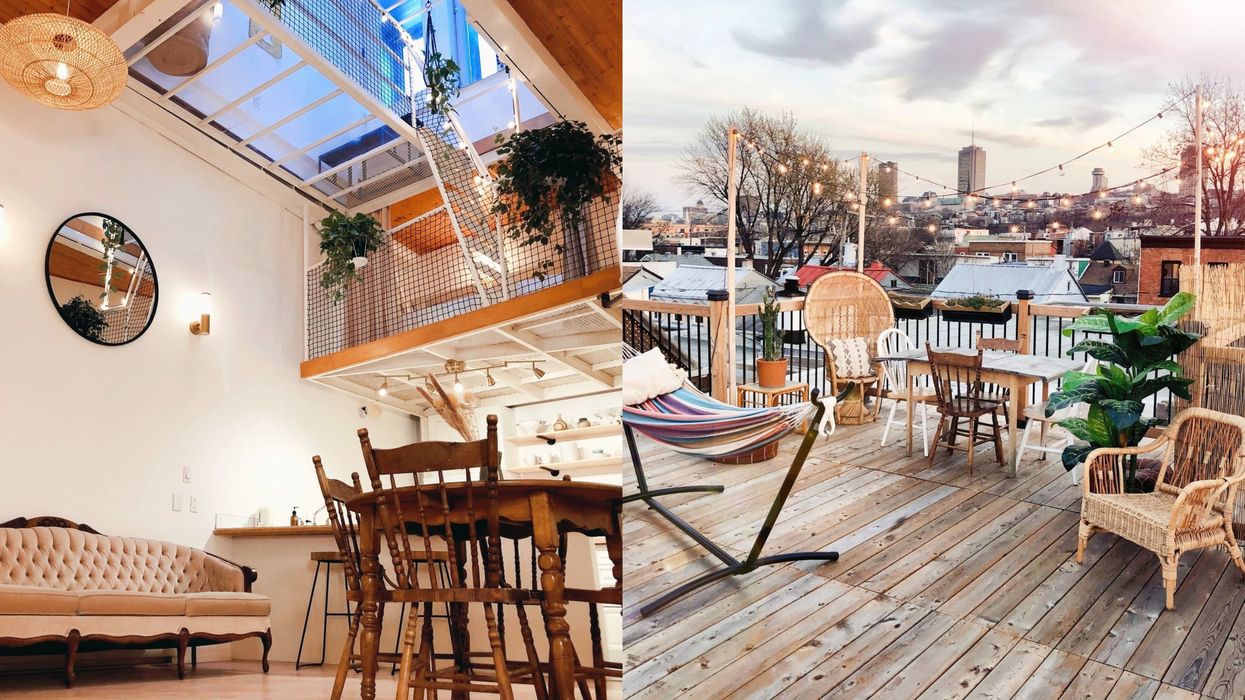 Airbnb à Québec avec une terrasse sur le toit