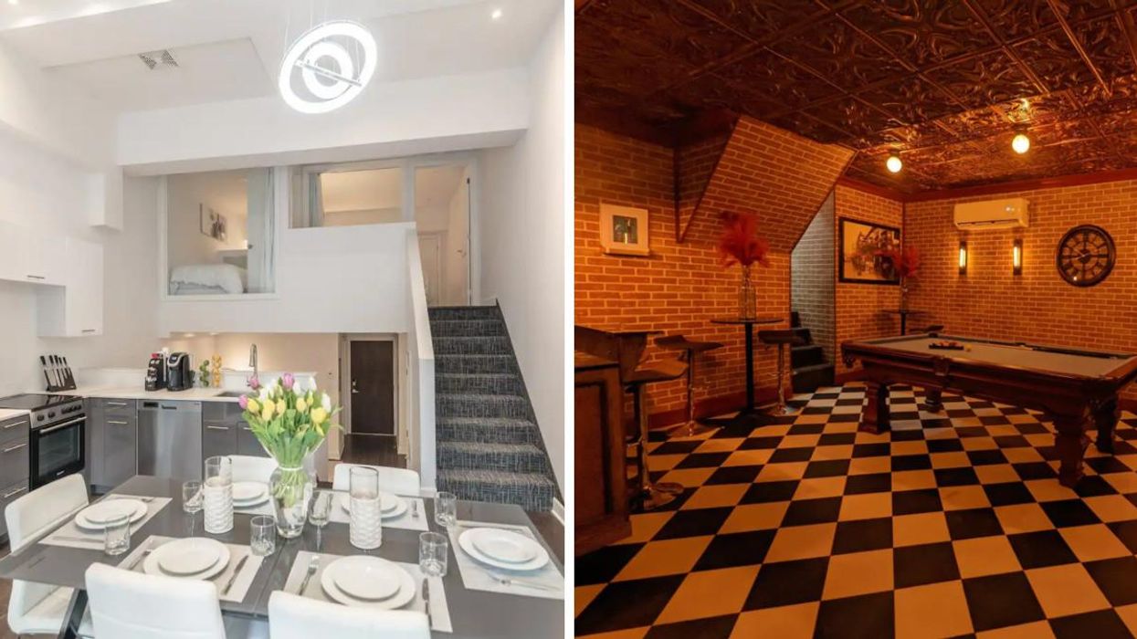 Airbnb avec bar caché à Montréal.