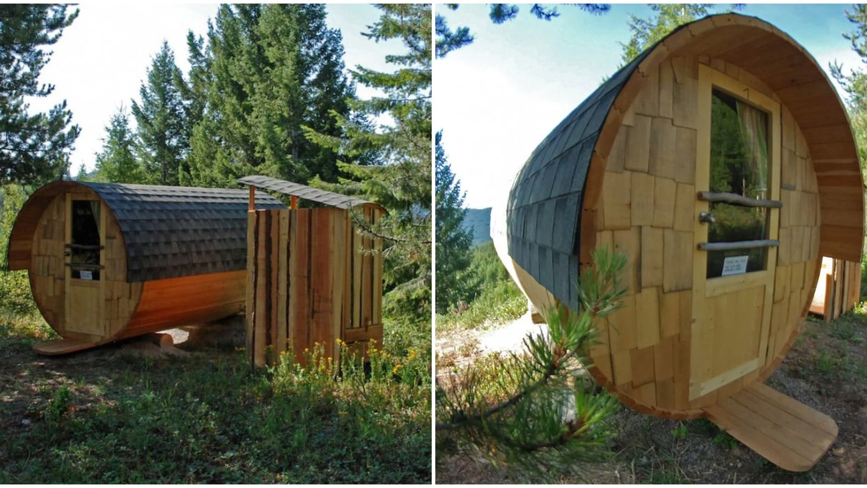 Airbnb In BC: This Cozy 'Wine Barrel' Cabin Is Less Than $100 A Night