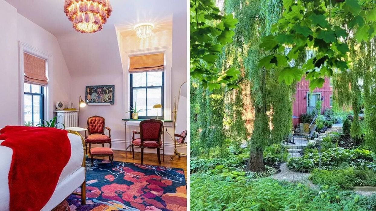 Airbnb in Collingwood, Ontario. Right: Airbnb in Niagara-on-the-Lake, Ontario.
