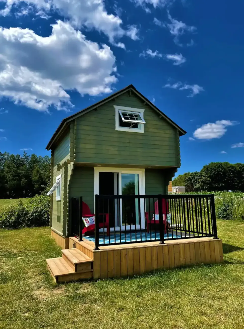 Airbnb on an alpaca farm.