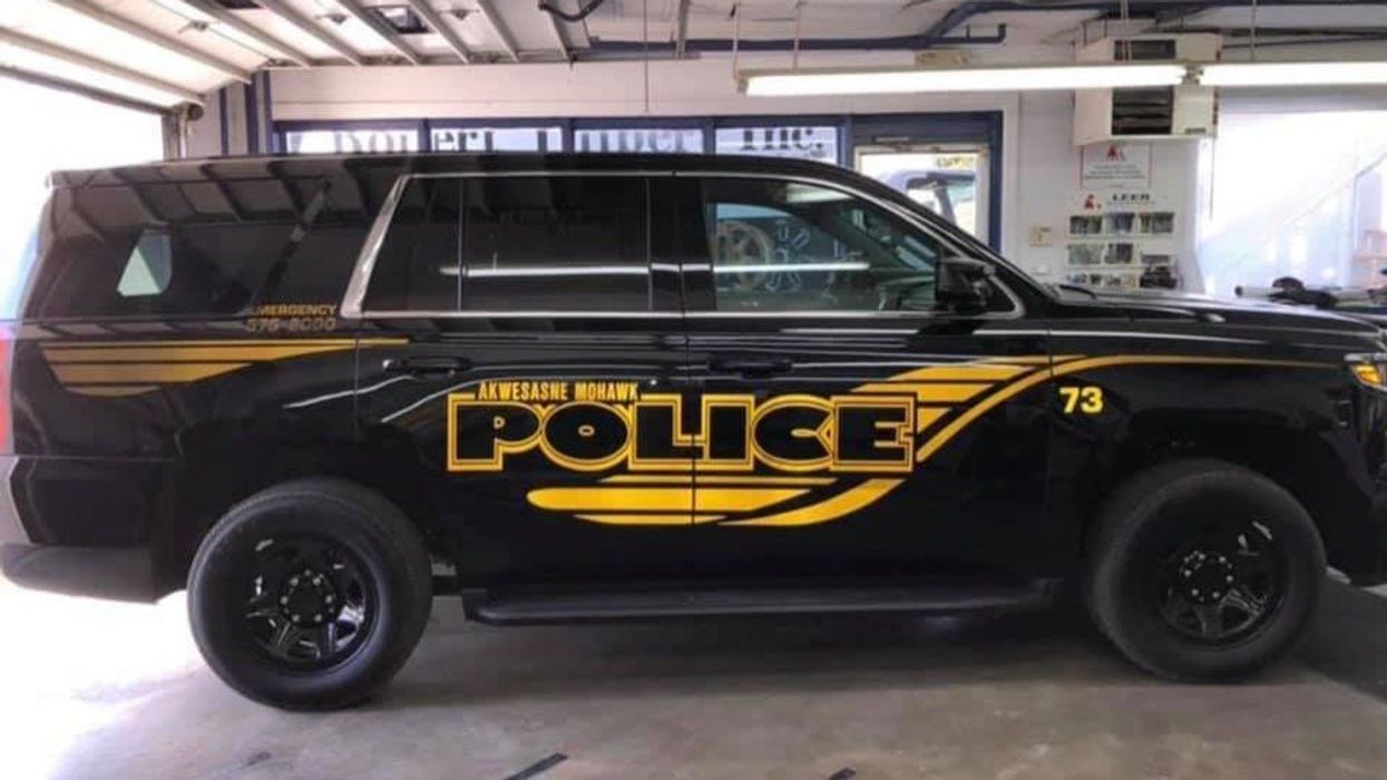 Akwesasne Mohawk Police Service vehicle.