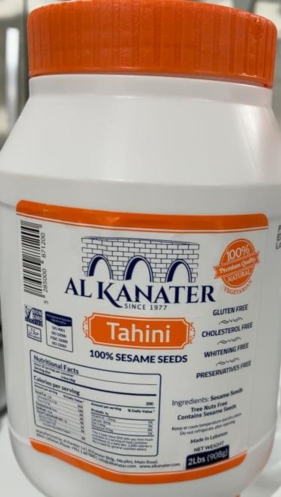 Al Kanater Tahini, 908 g.