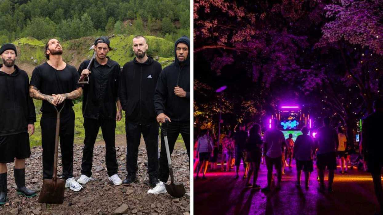 Alaclair Ensemble. Droite : Le festival Rose Gazon.