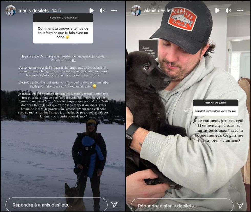 Alanis Desilets parle de sa vie de maman.