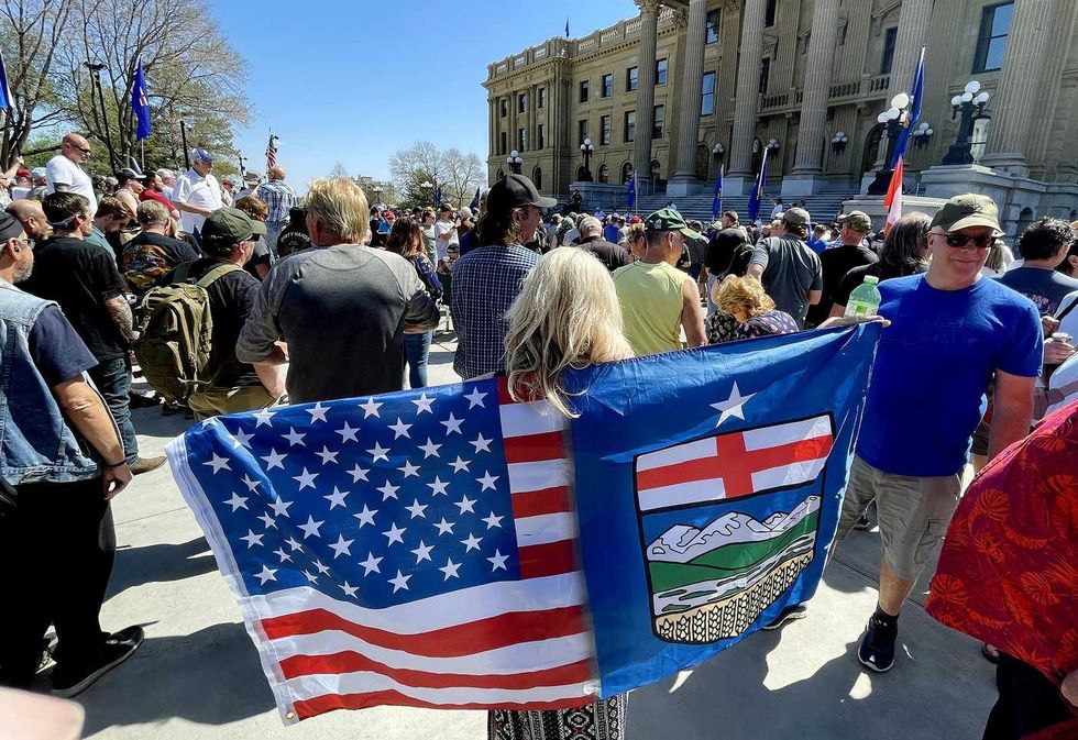 Alberta and Canada flags become divisive
