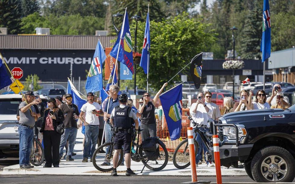 Alberta and Canada flags become divisive