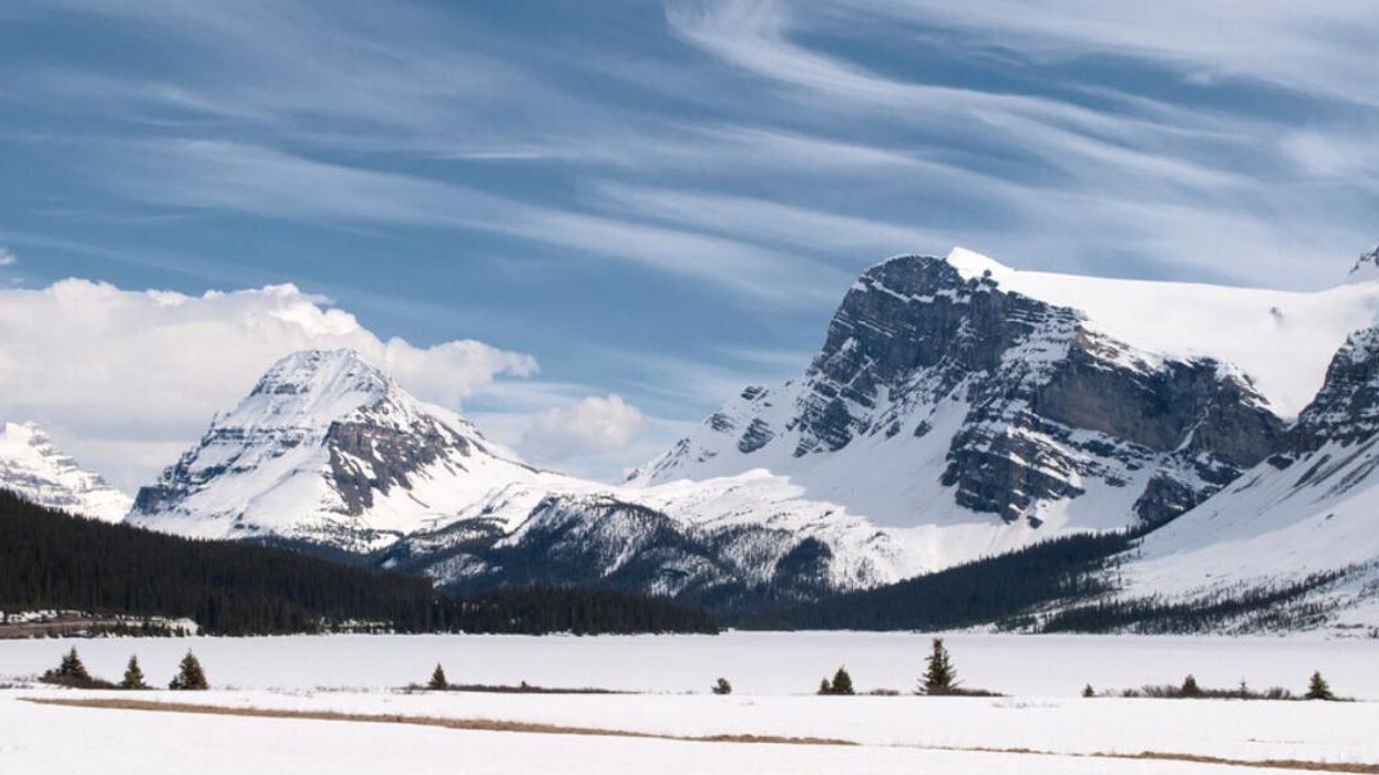 Alberta in snow.