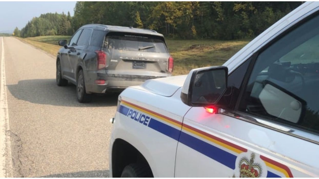 Alberta RCMP Caught 2 Guys Sleeping In A Stolen Car On The Highway