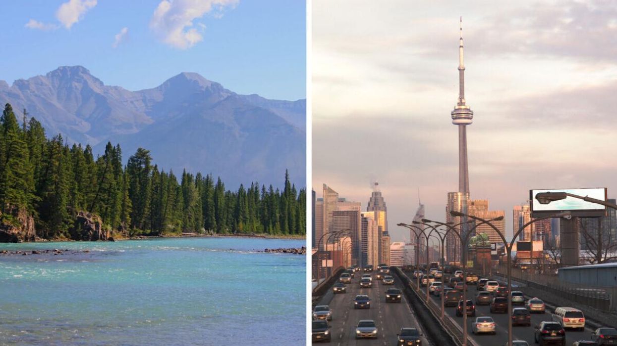 Alberta. Right: Toronto.