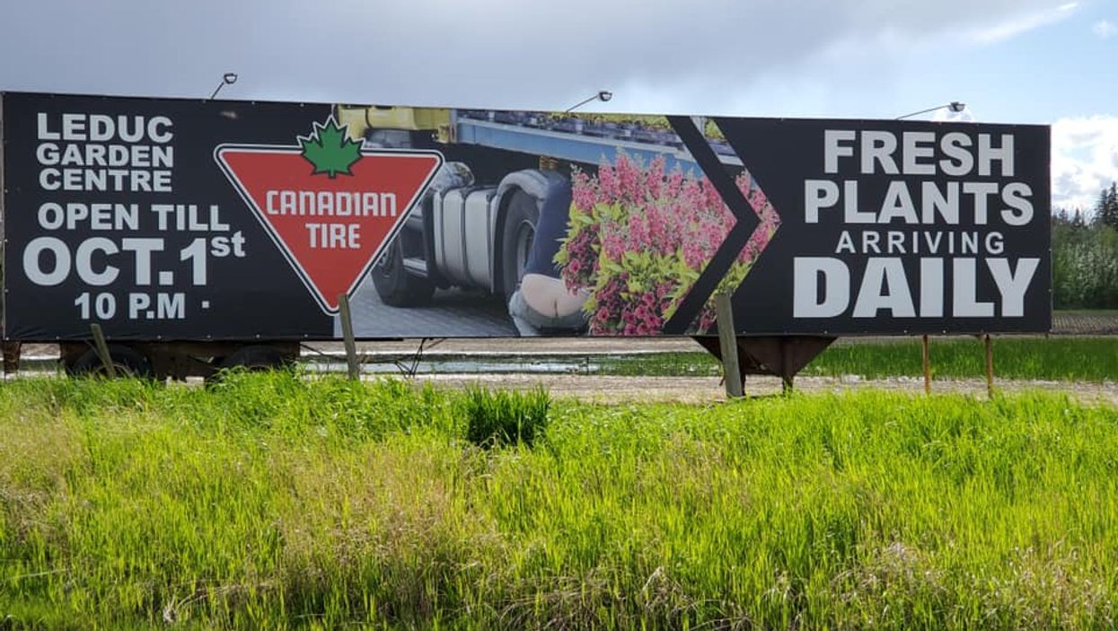 Albertan Canadian Tire Billboard Shows A Big Butt Crack & We're Here For It (PHOTO)