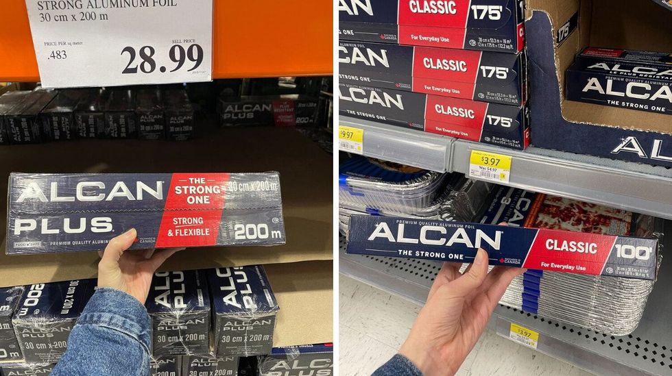 alcan aluminum foil at costco and walmart