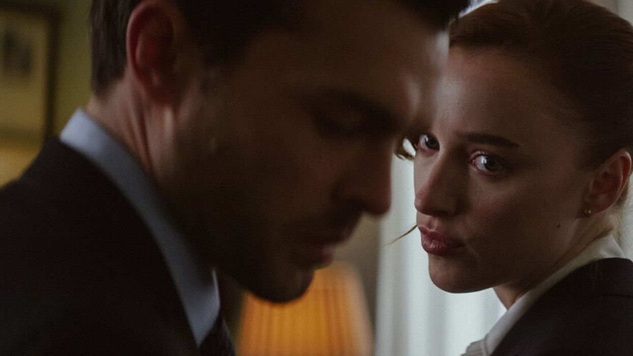 Alden Ehrenreich and Phoebe Dynevor in "Fair Play."