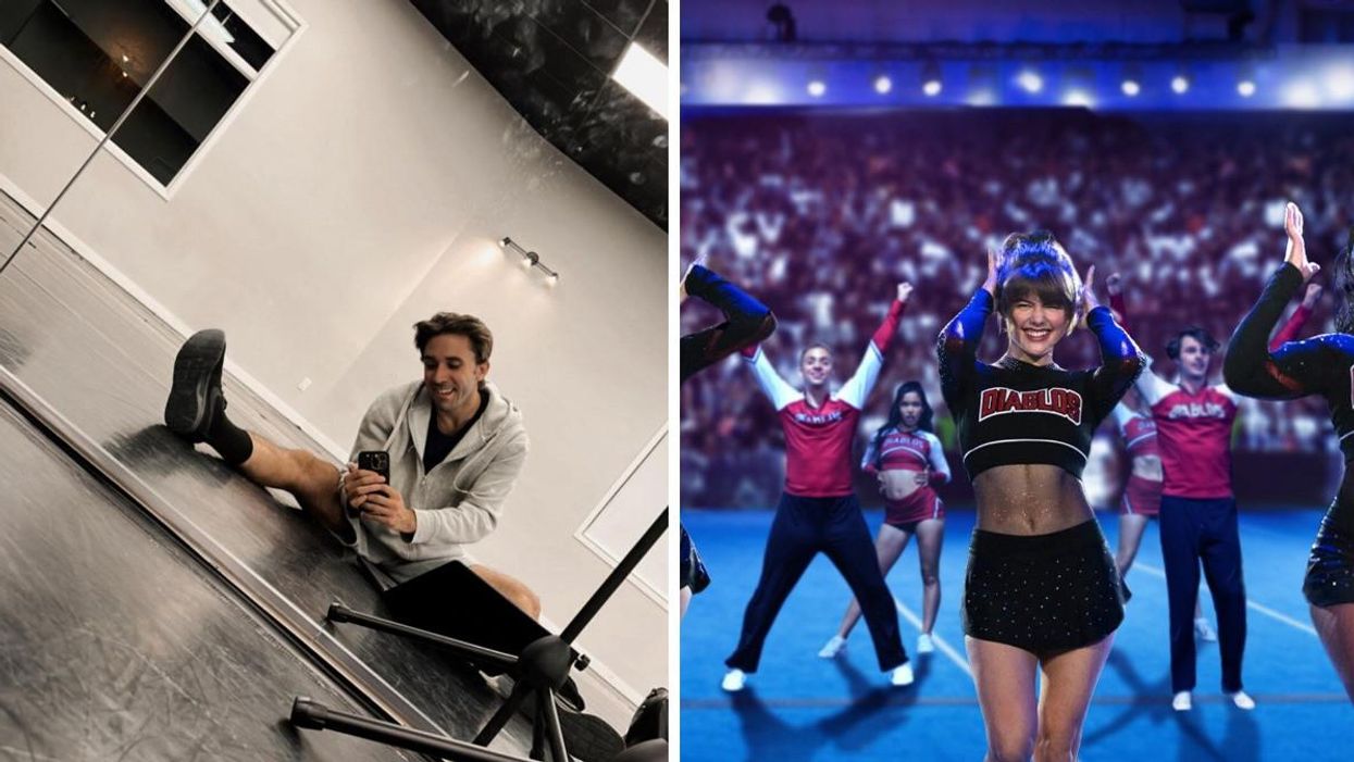 Alex Francoeur de Révolution. Droite : Le film Bring It On : Cheer or Die.