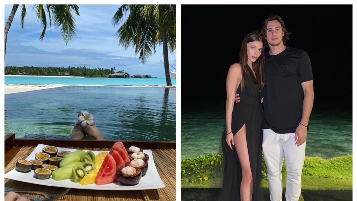 Alexander Romanov et sa femme en vacances aux Maldives