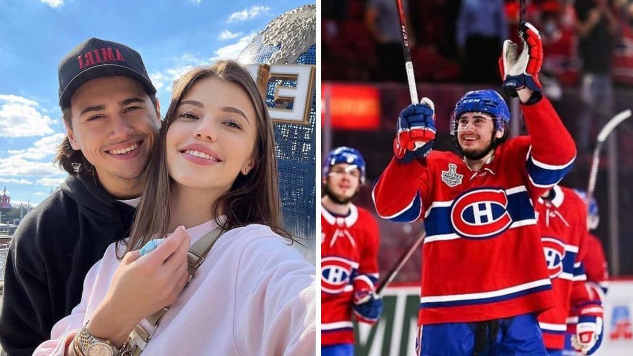 Alexander Romanov et Sofia Krasovskaya. Droite : Alexander Romanov quand il était avec le CH.
