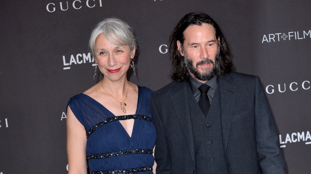 Alexandra Grant and Keanu Reeves.