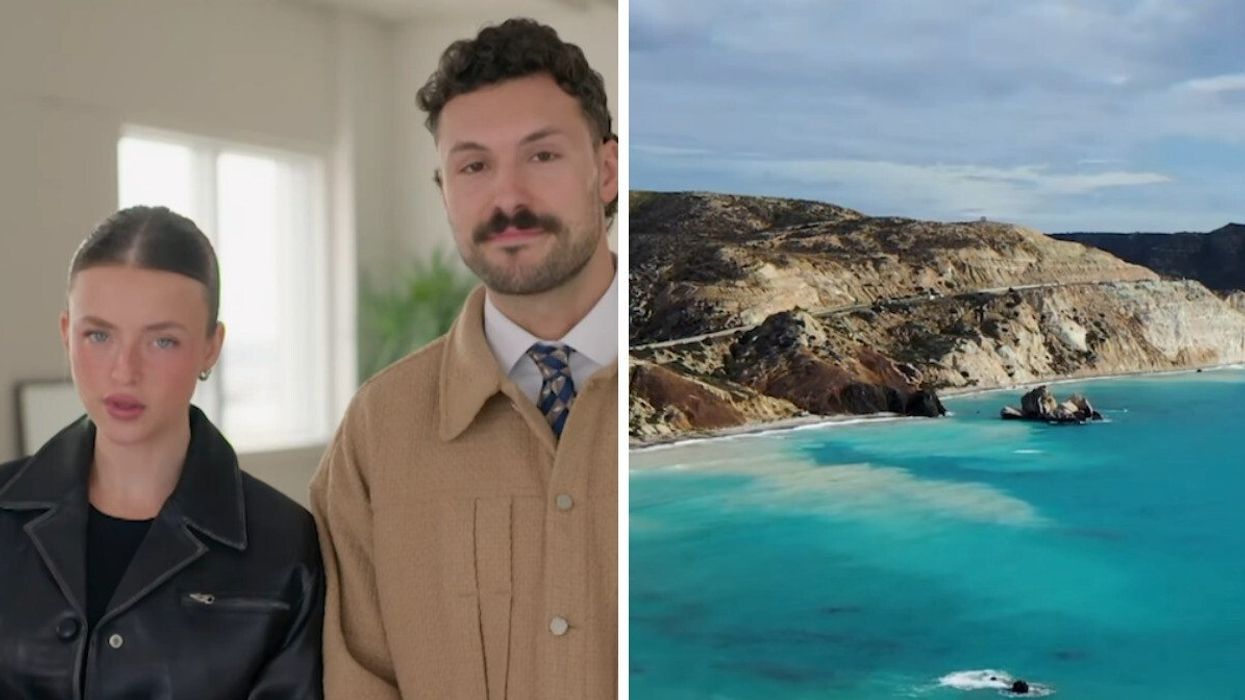 Alicia Moffet et Fred Robichaud. Droite : OD Chypre.