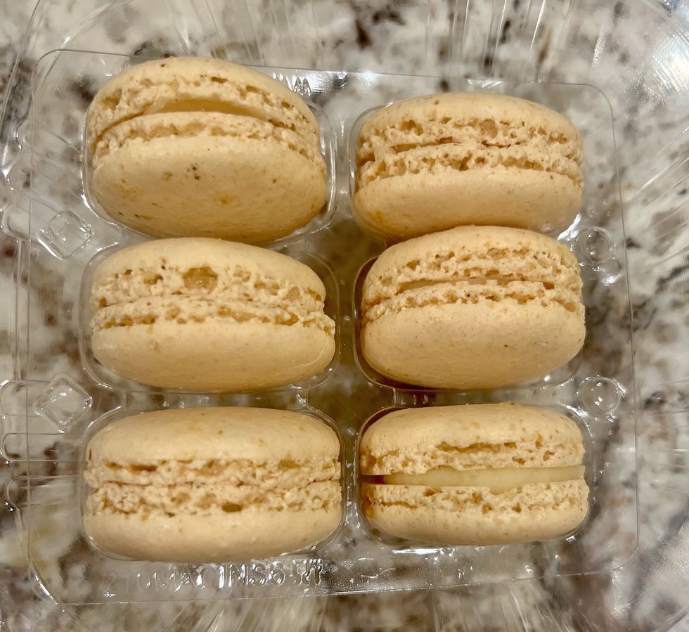 Almond macarons.