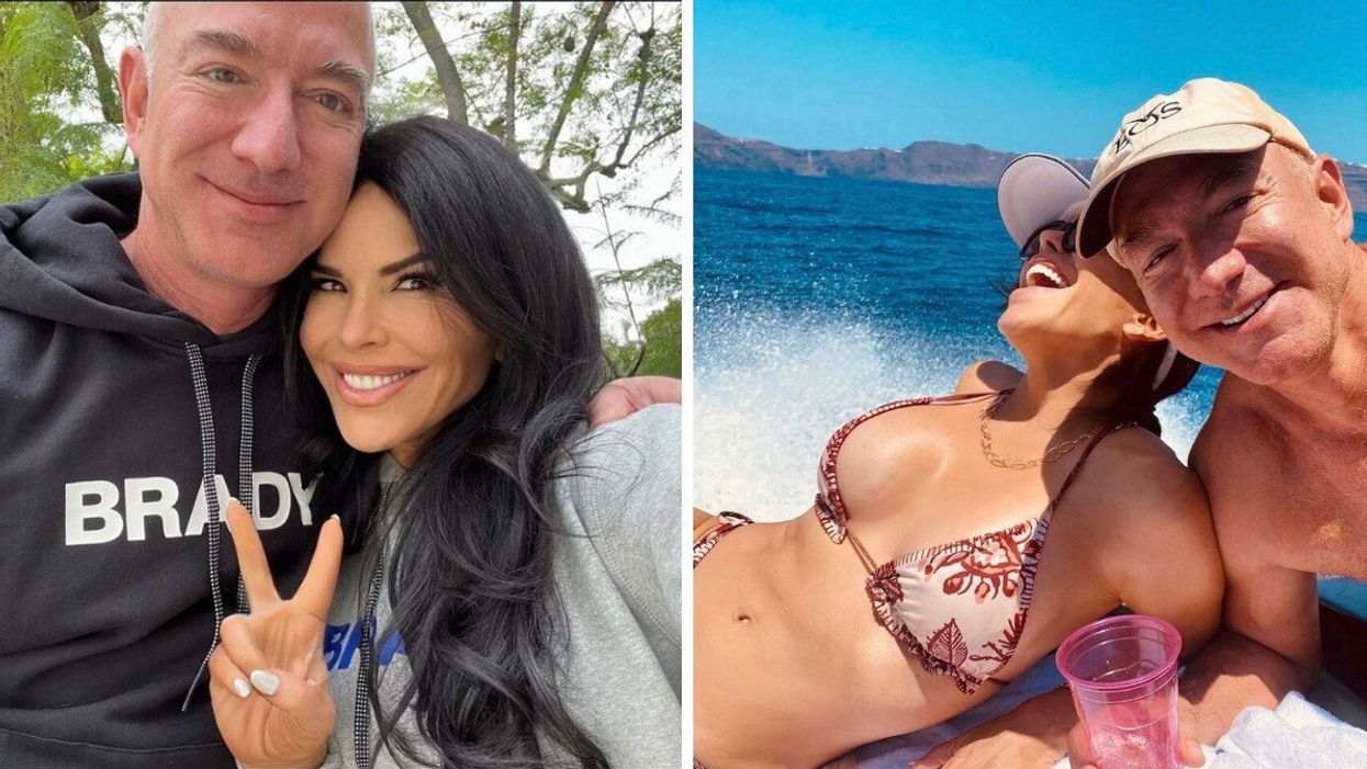 Amazon founder Jeff Bezos and girlfriend Lauren Sanchez.