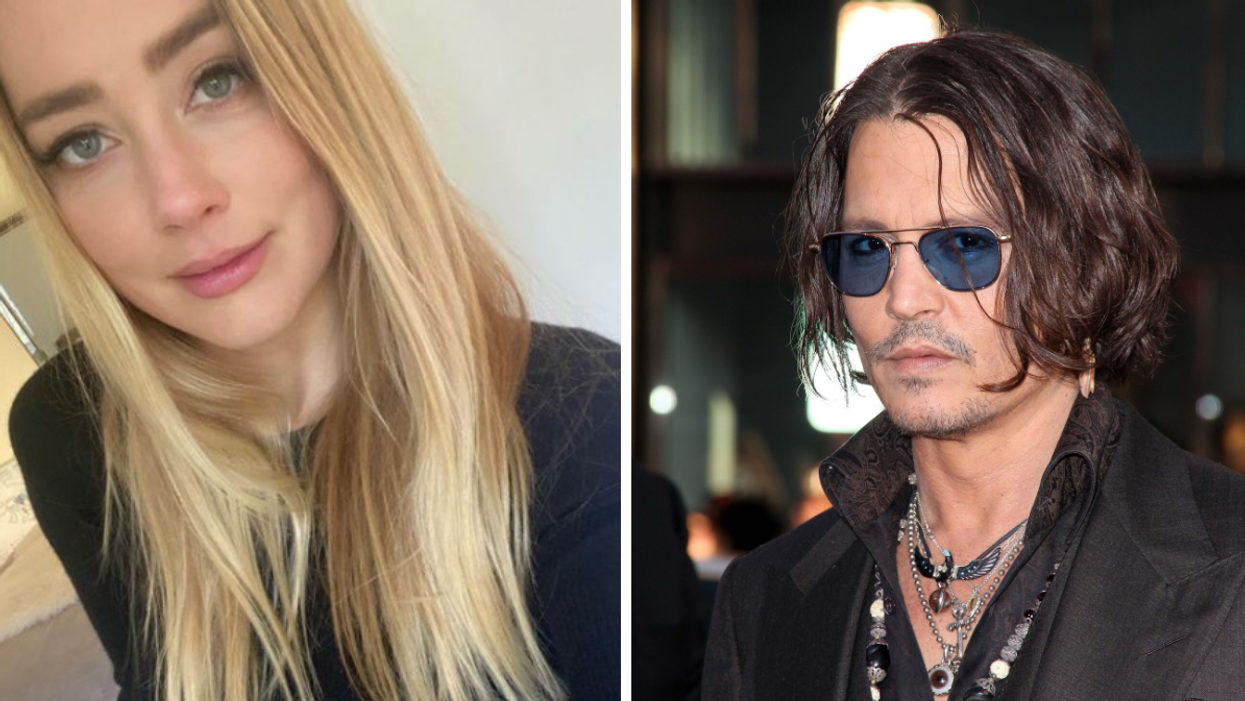 Amber Heard. Right: Johnny Depp.